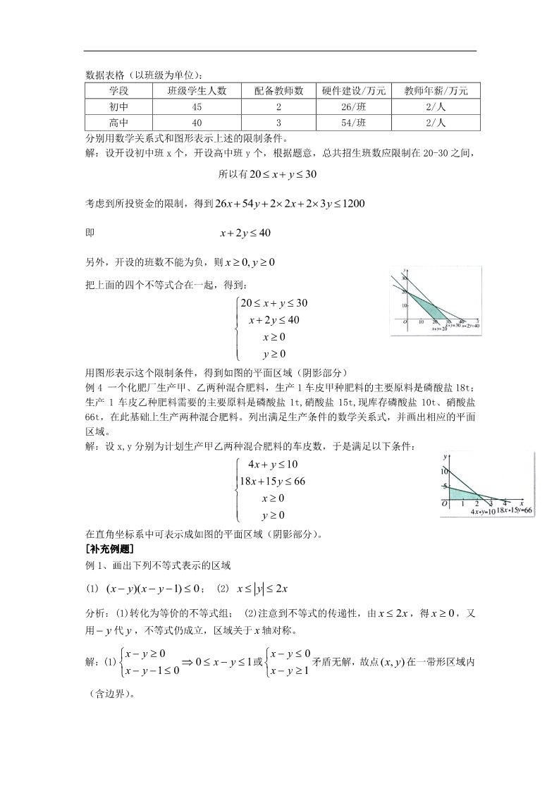 高中数学必修五3.3二元一次不等式（组）与简单的线性规划问题2 第5页