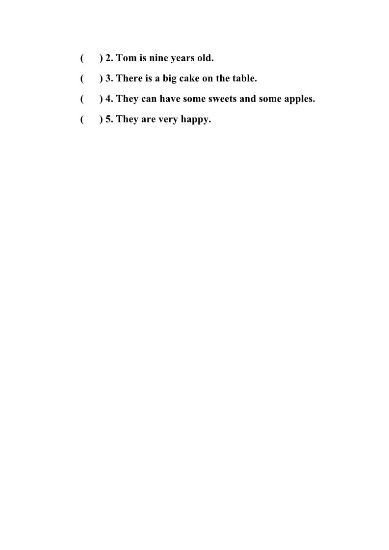 四年级上册英语（外研三起点）四年级英语上册Module 6 测试卷第4页