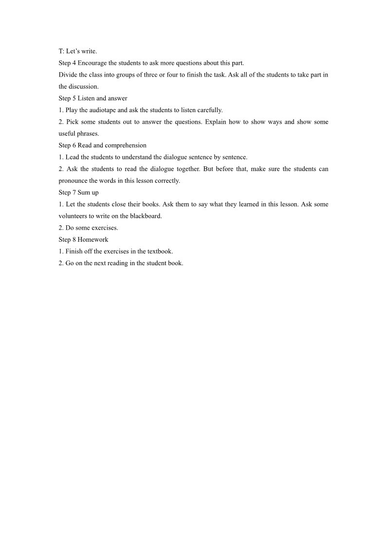 五年级下册英语(SL版)Unit 3 Making Contact Lesson 2 教学设计 3第2页