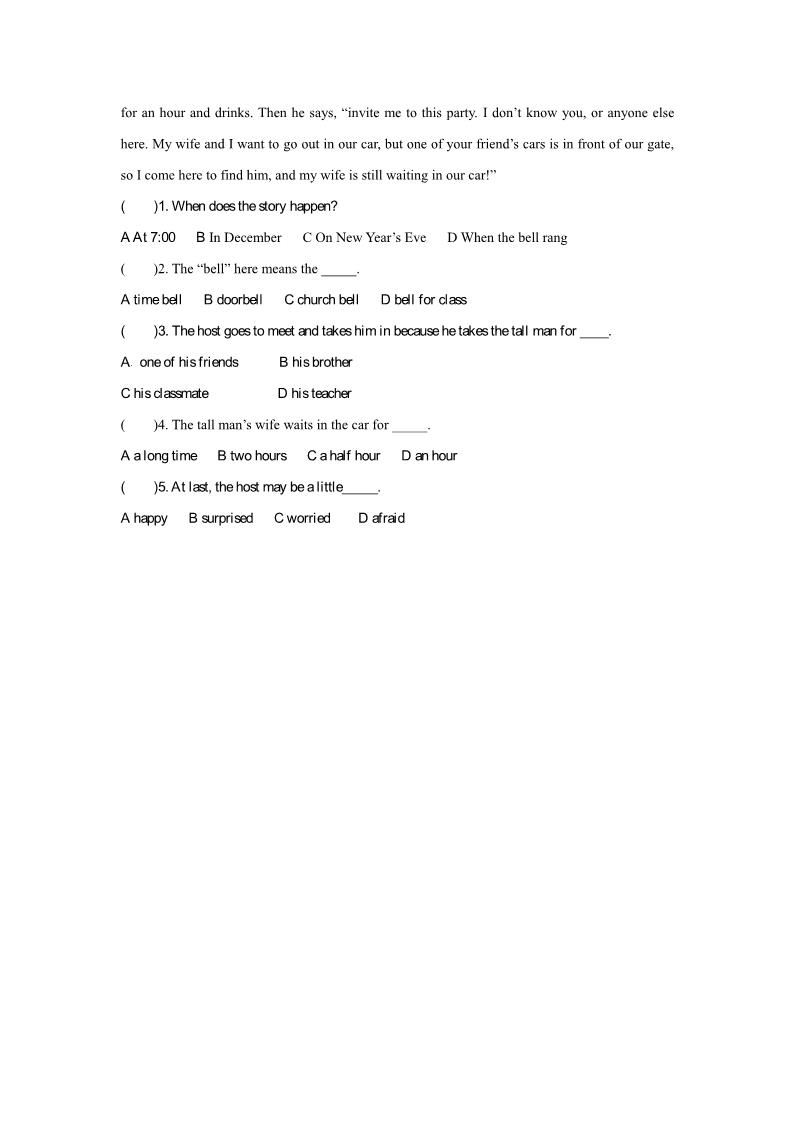 六年级上册英语（精通版） Lesson 19 同步练习 1第2页