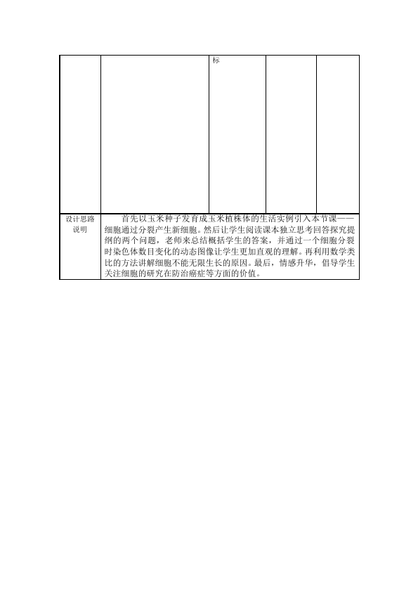 初一上册生物原创《细胞通过分裂产生新细胞》教学设计教案第2页