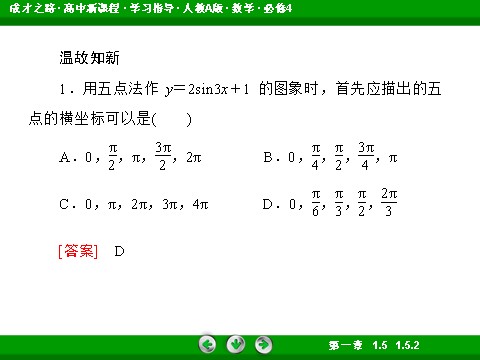 高中数学必修四1-5-2 函数y＝Asin(ωx＋φ)的性质及应用第7页