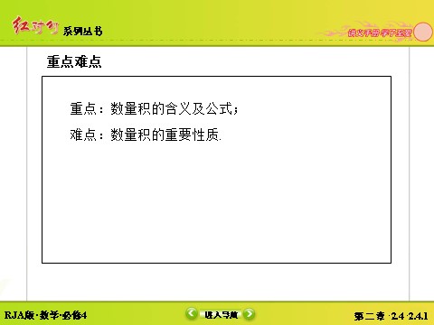 高中数学必修四2-4-1平面向量数量积的物理背景及其含义第5页