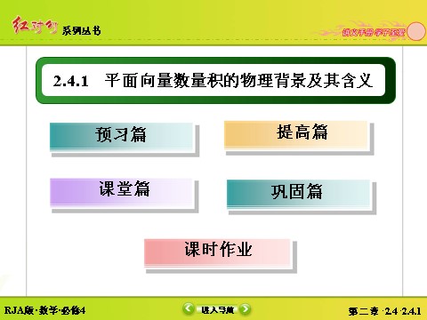 高中数学必修四2-4-1平面向量数量积的物理背景及其含义 第3页