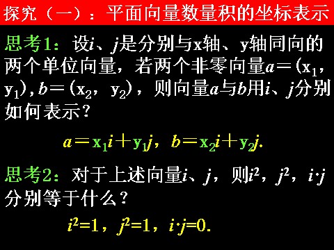 高中数学必修四2.4.2平面向量数量积的坐标表示、模、夹角）第6页