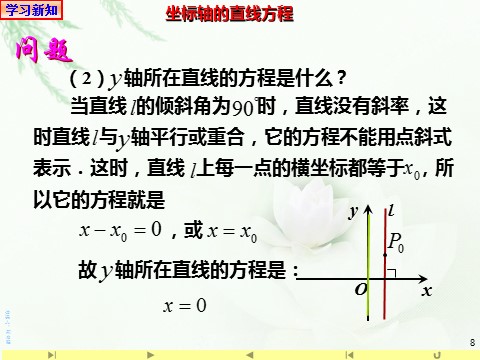 高中数学新A版选修一册2.2  直线的方程 (1)第8页