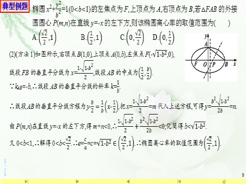 高中数学新A版选修一册3.1  椭圆 (9)第9页