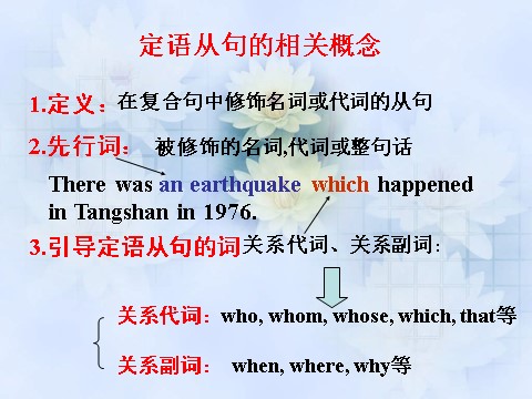 高中英语必修一（人教版）Unit 4 Earthquakes- Grammar（新人教版必修1）第8页