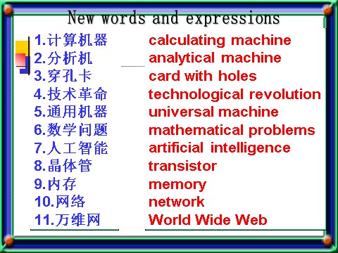 高中英语必修二（人教版）pep英语必修2课件_UNIT 3 Computers　Languge points第2页