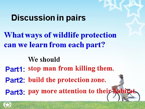 高中英语必修二（人教版）pep英语必修2课件_Unit 4 Wildlife protection reading2第10页