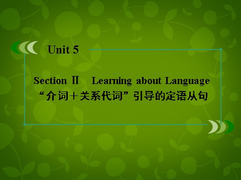 高中英语必修二（人教版）高中英语 unit5 section2 Learning about Language课件 新人教版必修2第3页