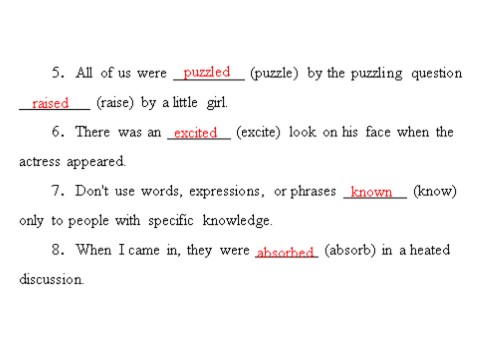 高中英语必修五（人教版）unit 1 period ⅱ grammar 第8页