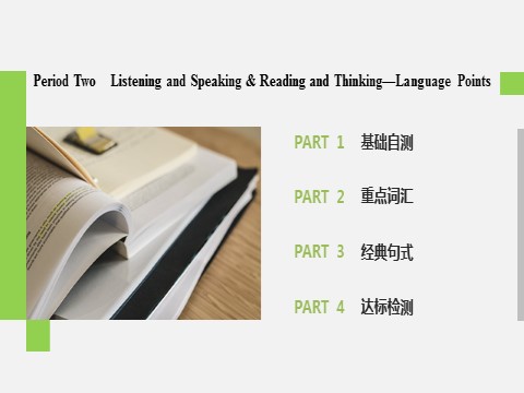 高中英语新版一册Welcome Unit Period Two　Listening and Speaking & Reading and Thinking—Language Points第2页