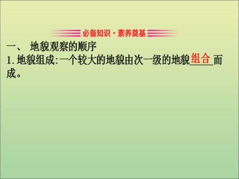 高中地理新版必修一册第四章 地貌 综合与测试》多媒体精品ppt课件第3页