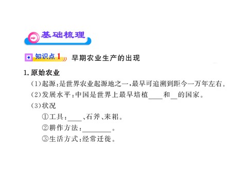 高中历史必修二第一单元第一课 发达的古代农业（人教版必修2）第5页