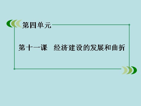 高中历史必修二高中历史（人教版）必修2课件：第11课经济建设的发展和曲折第3页