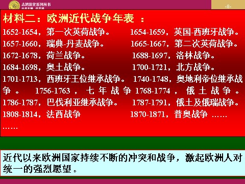 高中历史必修二高中历史（人教版）必修二 【课件】第23课：世界经济的区域集团化 设计一第8页