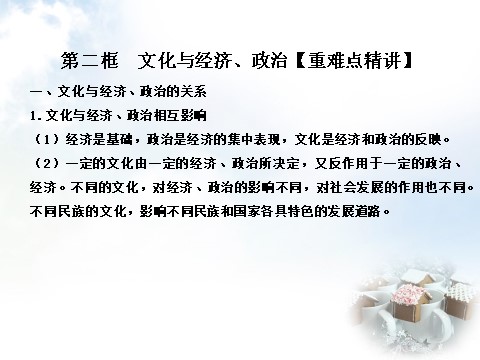 高中政治必修三1.2 文化与经济、政治课件 新人教版必修3（同步精品课堂）2015-2016学年高中政治 专题第2页