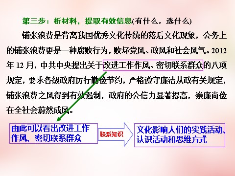 高中政治必修三第一单元 文化与生活单元小结 以题串知课件 新人教版必修3第8页