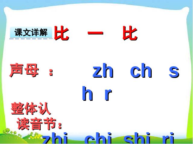 一年级上册语文汉语拼音:zh ch sh r课件ppt(2016新语文）第10页