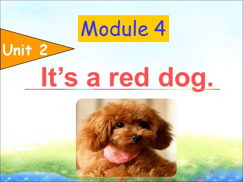一年级上册英语（外研一起点）Module 4 Unit 2 It's a red dog 课件1第1页