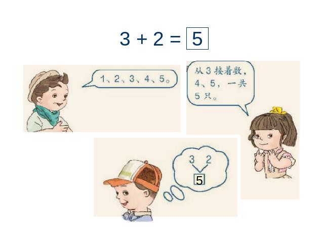 一年级上册数学(人教版）《1-5加法》(数学)第8页