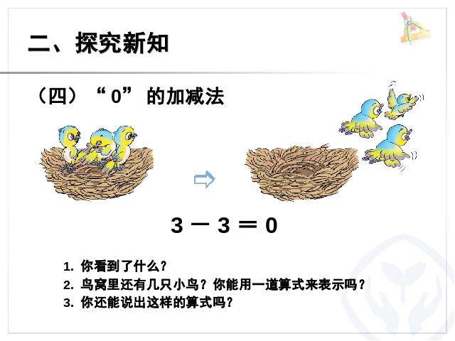 一年级上册数学(人教版）数学《0的认识和有关0的加减法》（）第7页