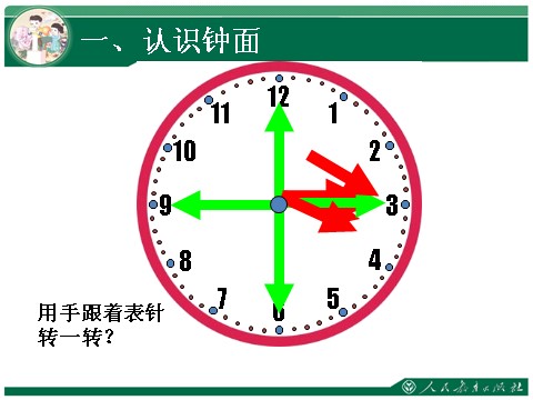 一年级上册数学(人教版）认识整时1第4页