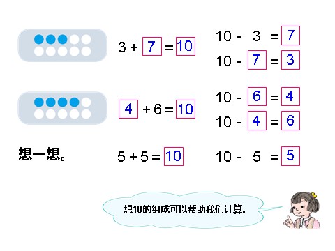 一年级上册数学(人教版）10的加减法2第5页