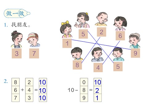 一年级上册数学(人教版）10的加减法2第6页