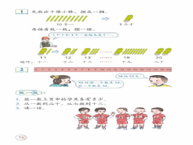 一年级上册数学(人教版）新数学精品《10~20各数的认识》第7页