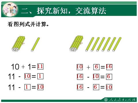 一年级上册数学(人教版）10加几、十几加几及其减法第5页