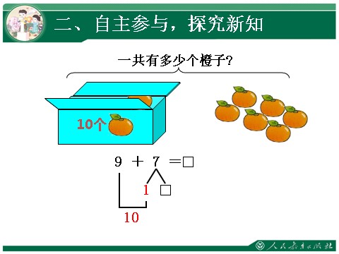 一年级上册数学(人教版）9加几1第9页