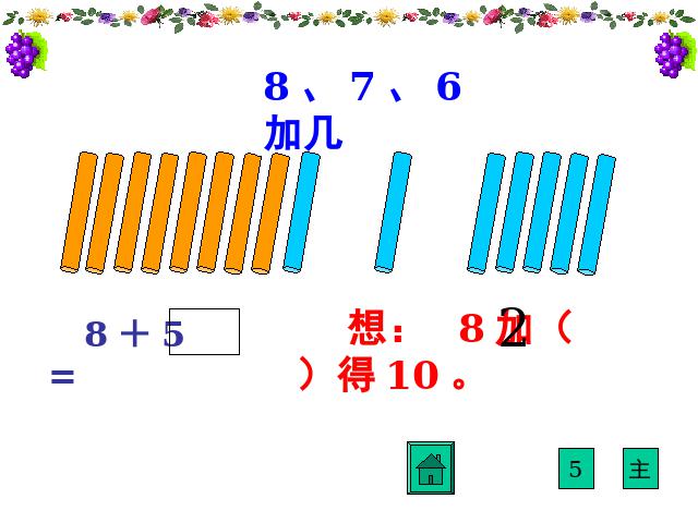 一年级上册数学(人教版）《8、7、6加几》ppt数学课件下载第9页