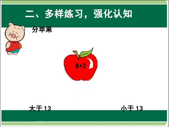 一年级上册数学(人教版）数学第八单元:8 、7 、6加几练习课优质课第10页