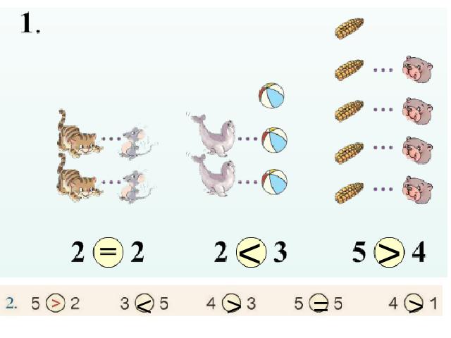 一年级上册数学(人教版）数学《1-5比多少》第7页