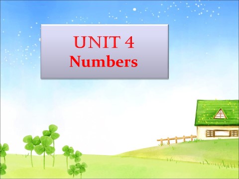 一年级上册英语（SL版）Unit 4 Numbers 课件 2第1页