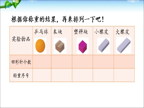 一年级下册科学（教科版）科学公开课1.2谁轻谁重ppt课件第7页