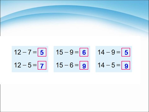 一年级下册数学（苏教版）十几减6、5、4、3、2ppt课件(数学)第7页