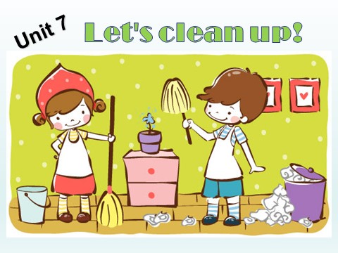 二年级上册英语（译林版）Unit 7 Let's clean up! 课件1第1页