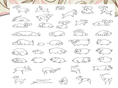 二年级下册美术动物简笔画欣赏第4页
