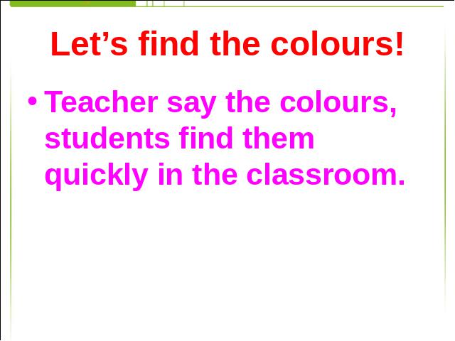 三年级上册英语(PEP版)PEP英语《unit2:Colours》优质课第10页