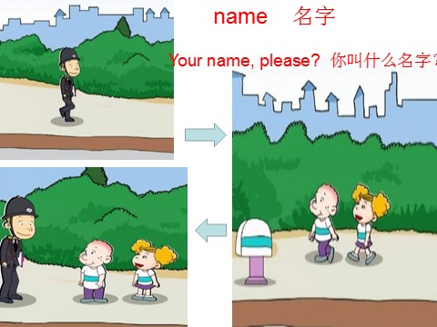 三年级上册英语（外研三起点）Module 2Unit 2 What's your name》PPT课件 (3)外研三年级起点三年级上册《第8页