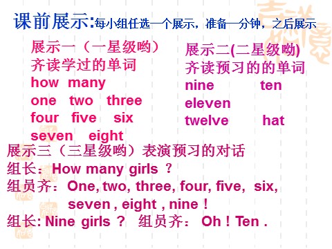 三年级上册英语（外研三起点）Module 5Unit 2 Nine girls》PPT课件 (4)外研三年级起点三年级上册《第2页