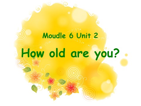 三年级上册英语（外研三起点）Module 6 Unit 2 How old are you 课件第5页