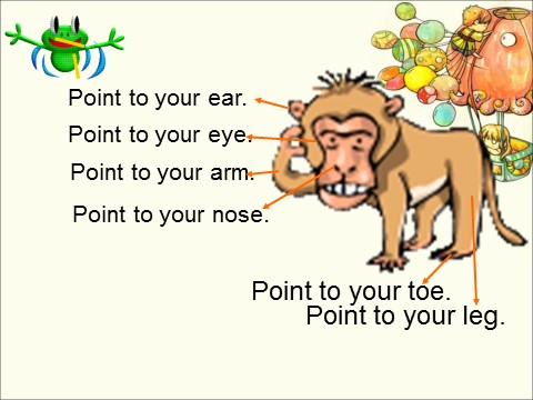 三年级上册英语（外研三起点）Unit 2 Point to her nose 课件 2第3页