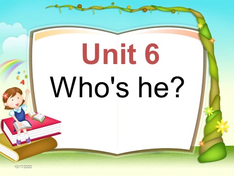 三年级上册英语（湘少版）湘少版英语三上《Unit 6 Who's he》ppt课件3第1页