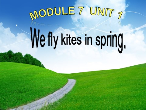三年级下册英语（外研版三起点）优质课We fly kites in springppt课件第1页