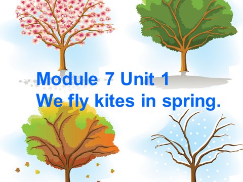 三年级下册英语（外研版三起点）教研课Module 7 Unit1 We fly kites in spring课件ppt第2页