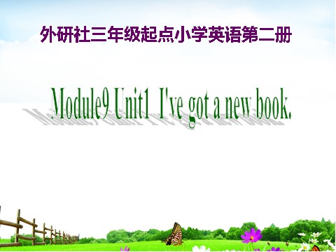 三年级下册英语（外研版三起点）原创Module9 Unit1 I've got a new bookppt课件第1页